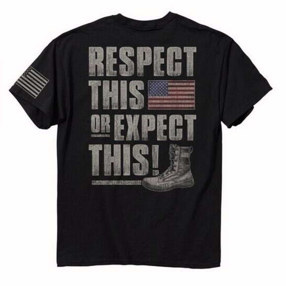 Respect This Or Expect This Short Sleeve T-Shirt - NEW Fast Ship - Picture 1 of 4